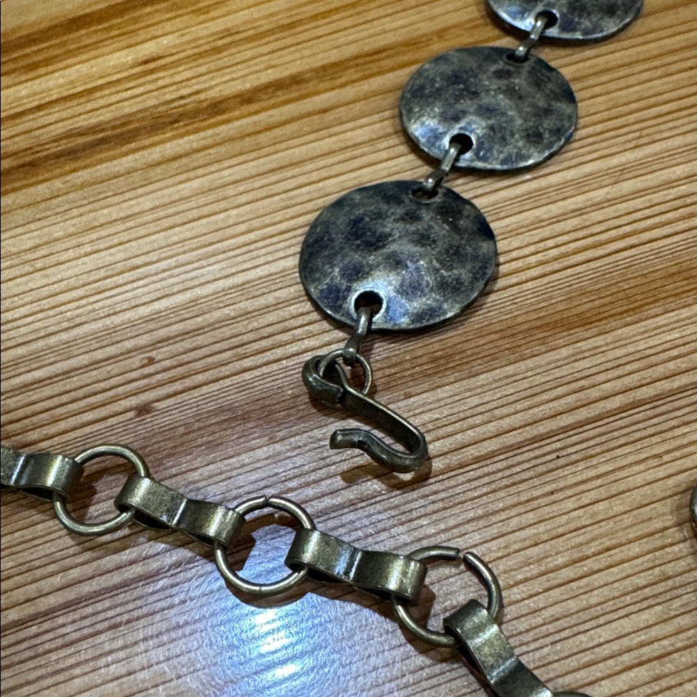Antique gold Disc chain belt - Picture 2 of 3